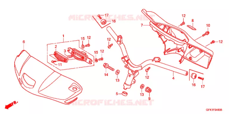 GUIDON Honda SCOOTER 50 DIO 2016  NSK50SHE