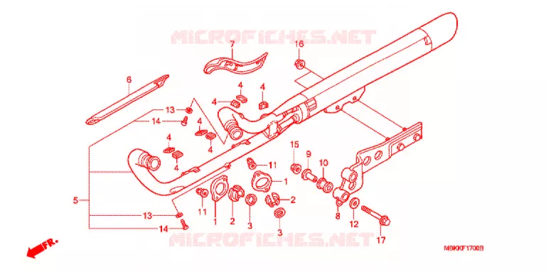 SILENCIEUX D'ECHAPPEMENT Honda MOTO 400 SHADOW 2003  NV400C3