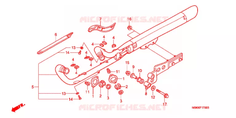 SILENCIEUX D'ECHAPPEMENT Honda MOTO 400 SHADOW 2007  NV400C7