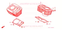 CYLINDRE pour Honda STEED 400 J 2001