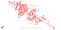 FLASQUE   MACHOIRES DE FREIN ARRIERE pour Honda STEED 400 VLX With speed warning light 1998