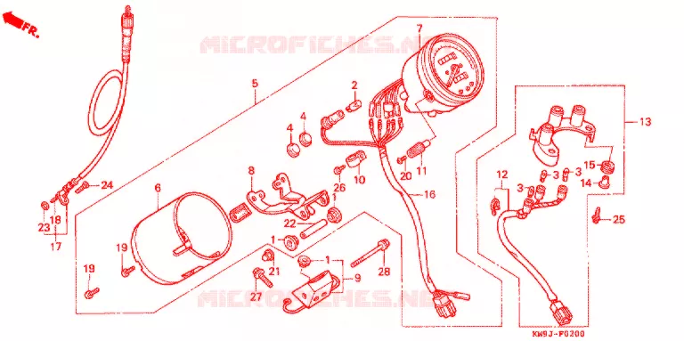COMPTEUR Honda MOTO 400 STEED 1993  NV400CP_IV