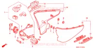 COUVERCLES LATERAUX pour Honda STEED 400 VLX Taylor bar handle with speed warning light 1994