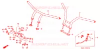 GUIDON   TE DE FOURCHE pour Honda STEED 400 VLX Taylor bar handle with speed warning light 1994