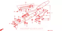 SILENCIEUX D'ECHAPPEMENT pour Honda STEED 400 VLX Taylor bar handle with speed warning light 1994