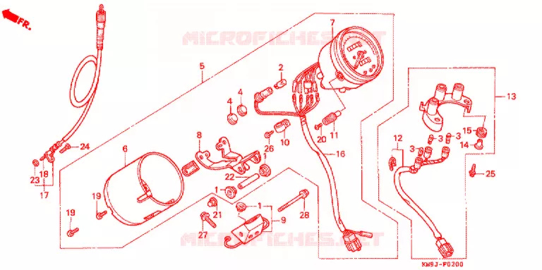 COMPTEUR Honda MOTO 400 STEED 1994  NV400CR_III