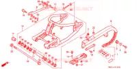 BRAS OSCILLANT pour Honda STEED 400 VLX Flat bar handle with speed warning light 1994