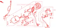 COMPTEUR pour Honda STEED 400 VLX Flat bar handle with speed warning light 1994