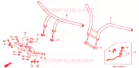 GUIDON   TE DE FOURCHE pour Honda STEED 400 VLX Flat bar handle with speed warning light 1994
