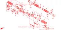 REPOSE PIED pour Honda STEED 400 VLX Flat bar handle with speed warning light 1994