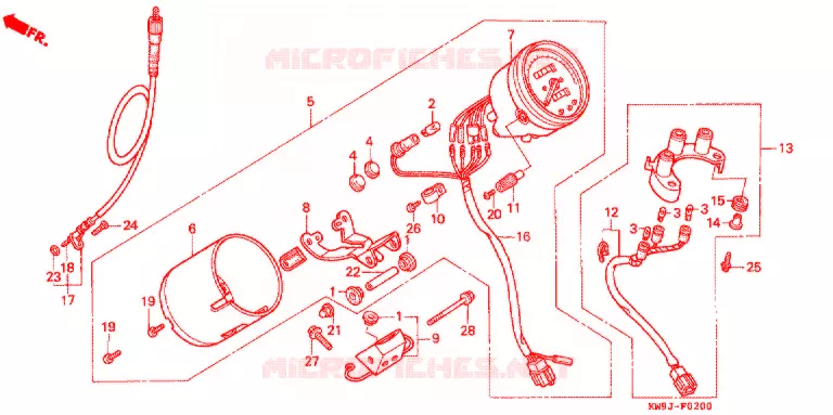 COMPTEUR Honda MOTO 400 STEED 1994  NV400CR_IV