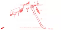 BEQUILLE LATERALE pour Honda STEED 400 VLX With speed warning light · Taylor bar handle 1997