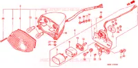 FEU ARRIERE (1) pour Honda STEED 400 VLX With speed warning light · Taylor bar handle 1997