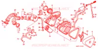 FILTRE A AIR pour Honda STEED 400 VLX With speed warning light · Taylor bar handle 1997