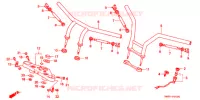GUIDON   TE DE FOURCHE (1) pour Honda STEED 400 VLX With speed warning light · Taylor bar handle 1997