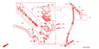MAITRE CYLINDRE DE FREIN AVANT pour Honda STEED 400 VLX With speed warning light · Taylor bar handle 1997