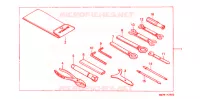 OUTIL pour Honda STEED 400 VLX With speed warning light · Taylor bar handle 1997