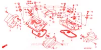 COUVRE CULASSE pour Honda SHADOW 400 SLASHER 3J 2001