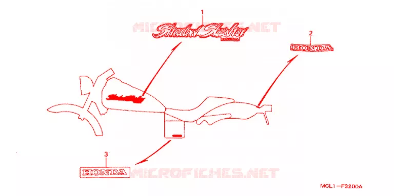 t (DCY-DC2) Honda MOTO 400 SHADOW 2003  NV400DC2