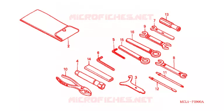 OUTIL Honda MOTO 400 SHADOW 2000  NV400DCY