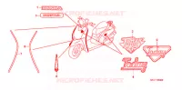 AUTOCOLLANTS pour Honda TODAY 50 2006