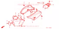 CARENAGE ARRIERE pour Honda TODAY 50 2007
