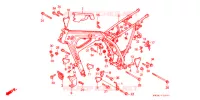CADRE pour Honda NX 250 1988