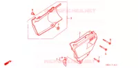 COUVERCLES LATERAUX pour Honda NX 250 1988