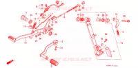 PEDALE DE FREIN pour Honda NX 250 1988