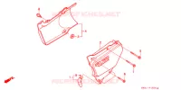 COUVERCLES LATERAUX pour Honda NX 250 AX1 1996