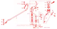 MAITRE CYLINDRE DE FREIN ARRIERE pour Honda NX 250 AX1 1996