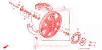 ROUE AVANT pour Honda NX 250 AX1 1996