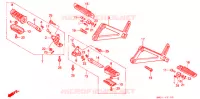 SELECTEUR   PEDALE DE FREIN pour Honda NX 250 AX1 1996