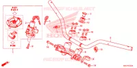 GUIDON   TE DE FOURCHE pour Honda NXR 160 BROS DISCO DO FREIO ATRÁS 2014