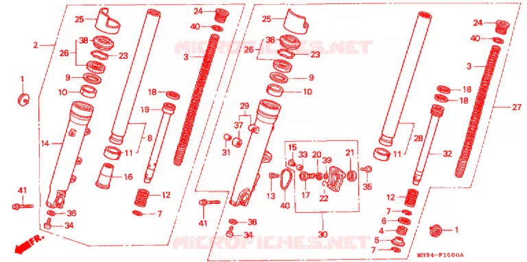 FOURCHE Honda MOTO 800 PC800 1989  PC800K