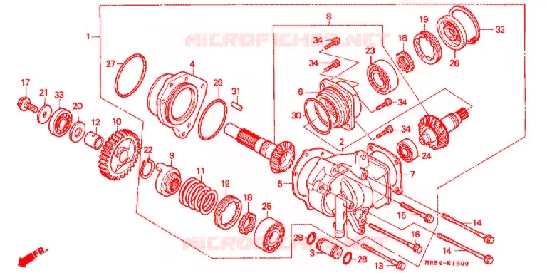 COUPLE CONIQUE Honda MOTO 800 PC800 1990  PC800L