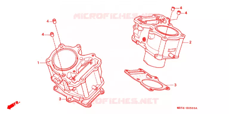 CYLINDRE Honda MOTO 800 PC800 1994  PC800R
