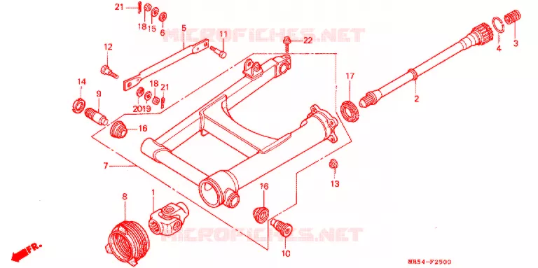 BRAS OSCILLANT Honda MOTO 800 PC800 1995  PC800S