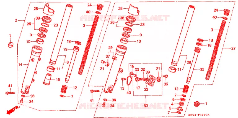 FOURCHE Honda MOTO 800 PC800 1997  PC800V