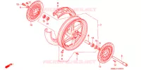 ROUE AVANT pour Honda RVF 400 1997