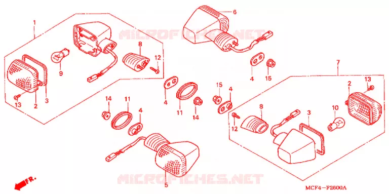 CLIGNOTANT Honda MOTO 1000 RC 2003  RVT1000R3
