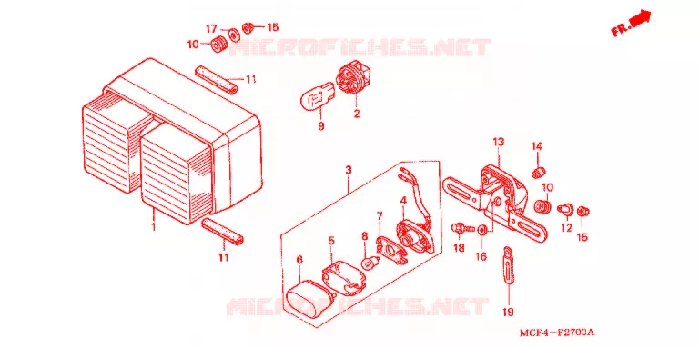 FEU ARRIERE Honda MOTO 1000 RC 2000  RVT1000RY