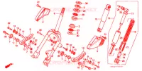 FOURCHE pour Honda VISION MET IN 50 1993