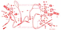 COMMODO   LEVIER   CABLE (1) pour Honda 50 LIVE DIO WHITE 1994