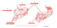 AUTOCOLLANTS pour Honda FAZE 250 ABS 2009