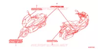 AUTOCOLLANTS pour Honda FAZE 250 TYPE S 2011
