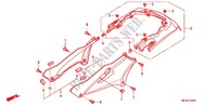 COUVERCLES LATERAUX   ARRIERES pour Honda ST 1300 ABS 2005