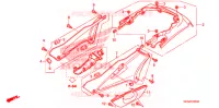 COUVERCLES LATERAUX   ARRIERES pour Honda ST 1300 ABS 2007