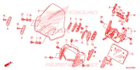 PARE BRISE pour Honda ST 1300 ABS POLICE 2015