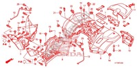 GARDE BOUE ARRIERE pour Honda FOURTRAX 420 RANCHER 4X4 AT 2010